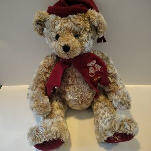 Harrods Plush Bear in Cream and Brown